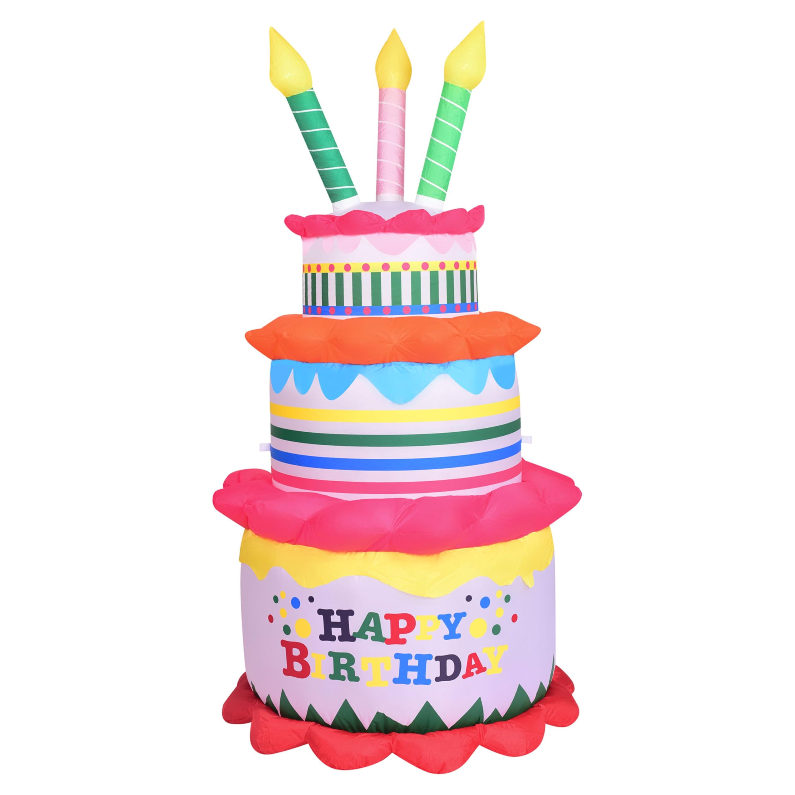 Amazon.com: Fraser Hill Farm 6-Ft. Inflatable Happy Birthday Cake