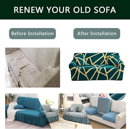 Miniatura 5 de Funda de sofá de alta elasticidad antideslizante para sofá de un solo asiento, lavable, protector de muebles de mascotas con parte inferior