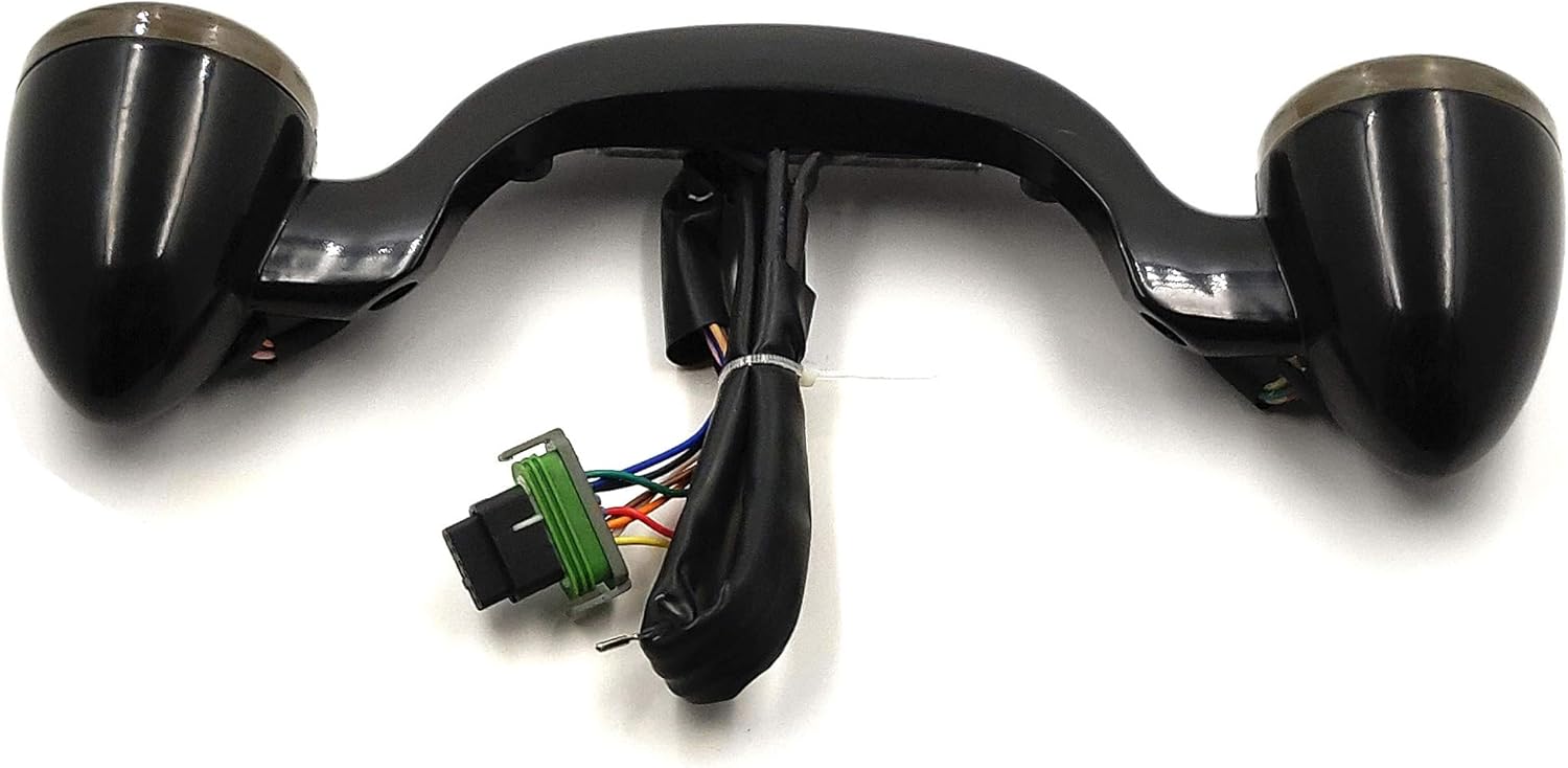 HTTMT- Rear Smoke Lens With Bullet Brake LED Light Bar Turn Signal Compatible with Harley Street Road Glide 2010-2017 [P/N: MT444-001A]