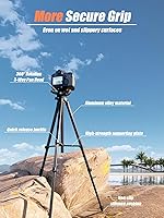 Vista 3 de Trípode para cámara de 71 pulgadas, trípode versátil para teléfono celular con soporte remoto inalámbrico para teléfono y bolsa de transporte