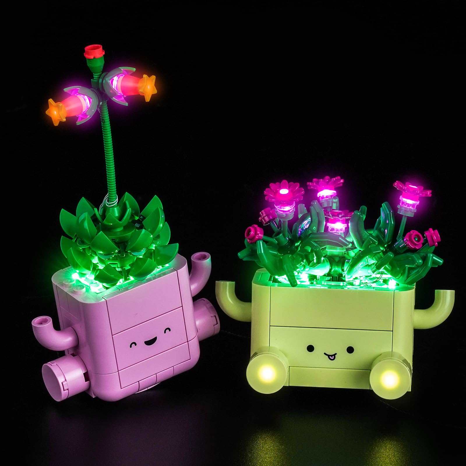 Version mise à jour du kit d'éclairage LED compatible avec Lego Rocking Plants 11506 (aucun modèle), ensemble d'éclairage décoratif Compatible avec Lego 11506 Rocking Plants en briques modèle