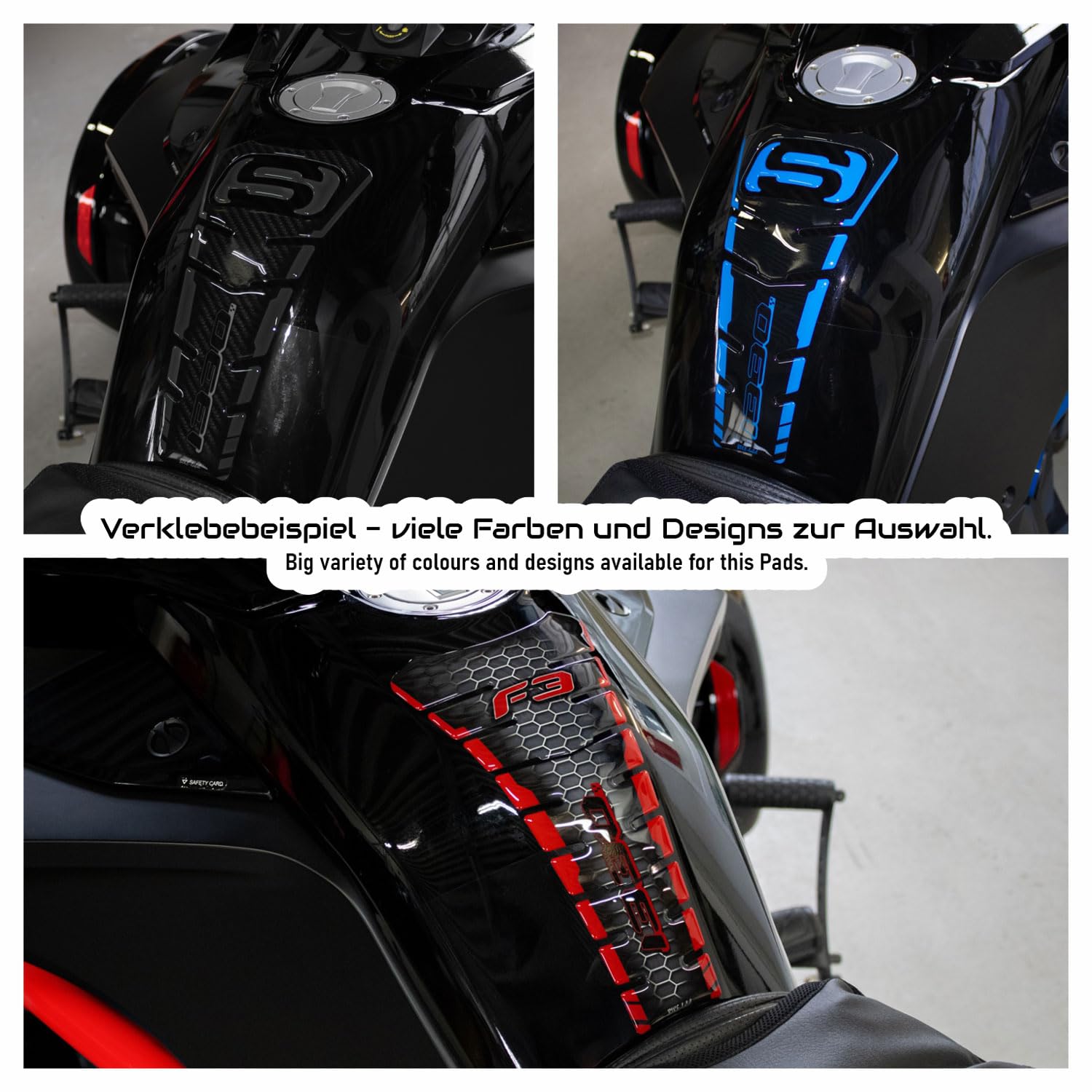 Tankprotektor Tankpad Wabe rot kompatibel mit can-am Spyder F3 X510508VA