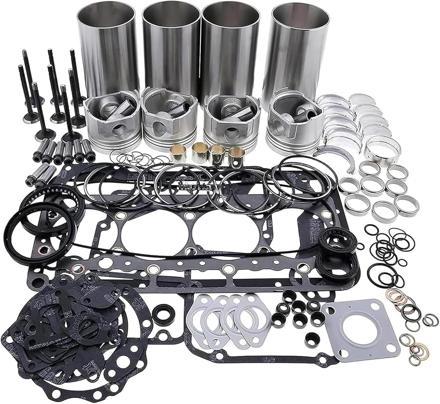 FridayParts Overhaul Rebuild Kit Compatible for Caterpillar CAT Engine 3044 3044C 3044C/T C3.4 C3.4T Tractor D3C D3G D4C D4G D5C D5G Loader 906 908 933 939 904B 904H 906H 907H 9Replacement (Type6)