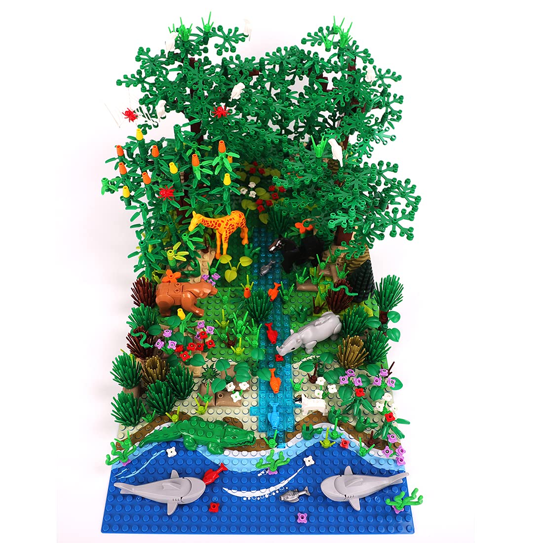 LIND-LIND Tropikal Yağmur Ormanı Botanik Peyzaj, Lego Ağaç Evi