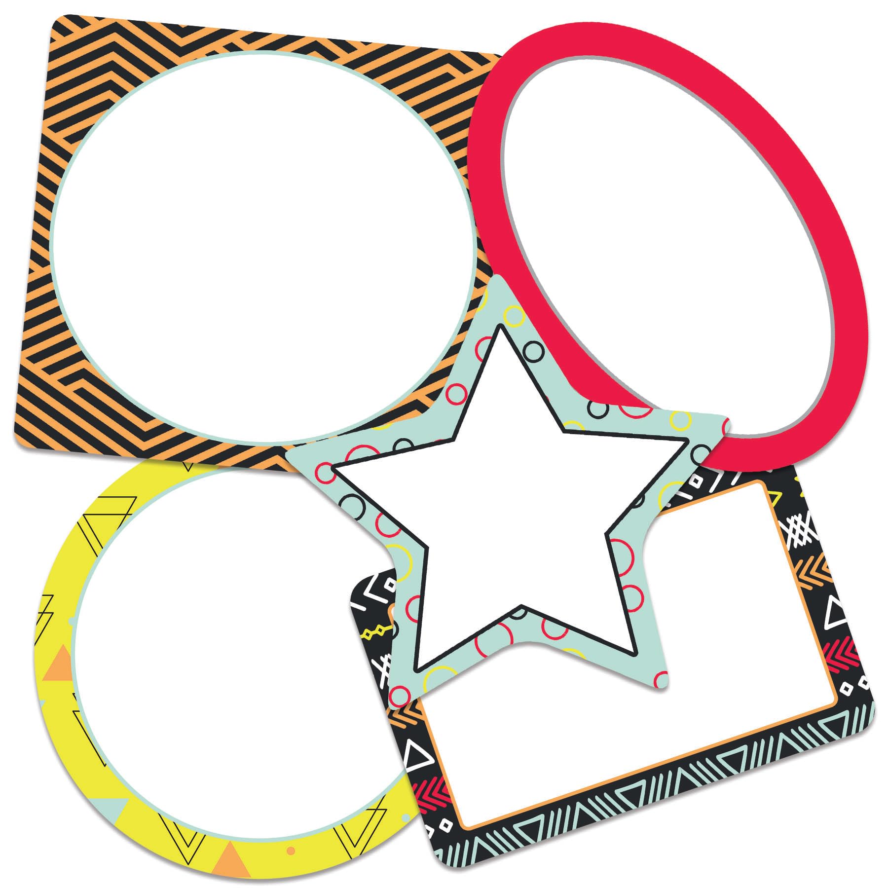 Carson Dellosa – Aim High Frames Mini Colorful Cut-Outs, Classroom Décor, 34 Pieces