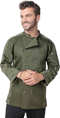 Chef Works Abrigo de chef Mojave para hombre