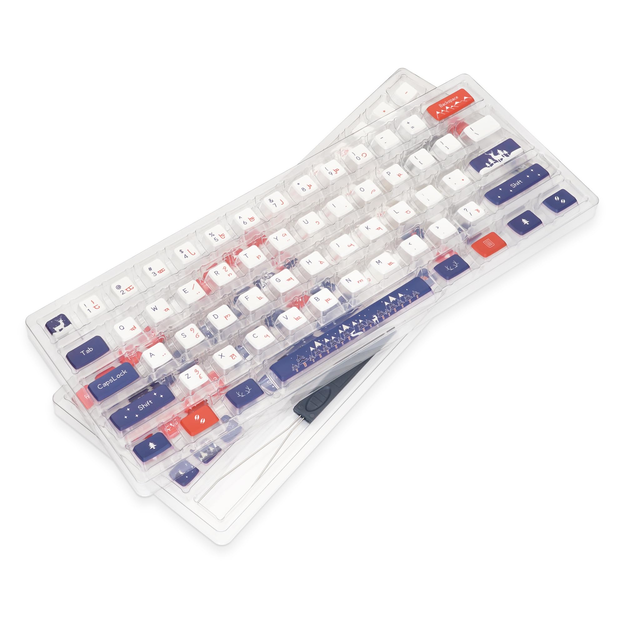 Snapklik.com : MOLGRIA PBT Pudding Christmas Keycaps 129 Set, Custom ...