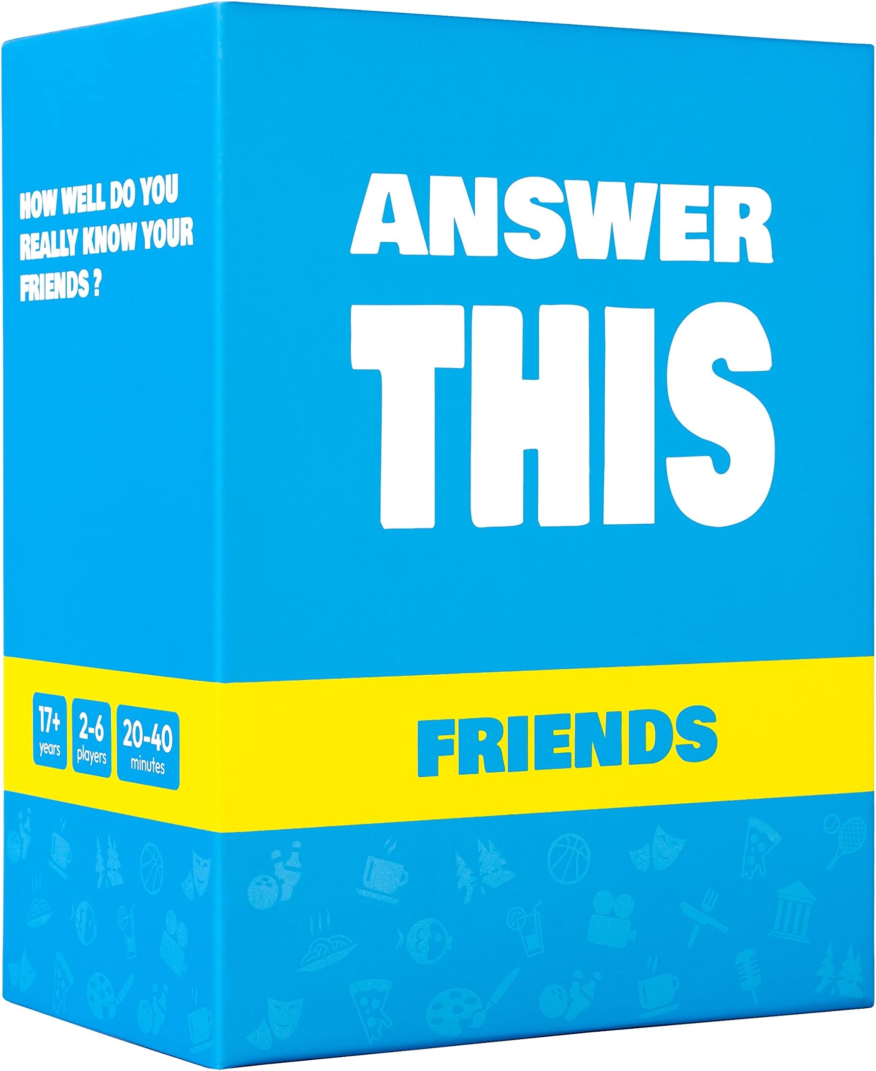 The World Game Answer This - English - How Well Do You Know Your Friends? - Fun Party Card for Teens & Adults - Great Conversation Starter for Family Night