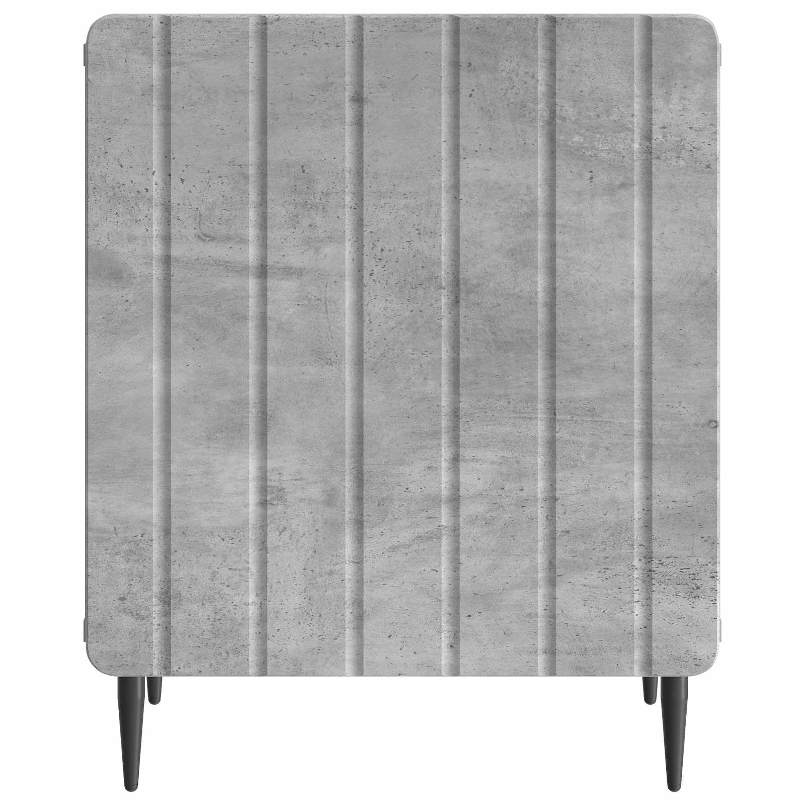 Szafka nocna szara betonowa 43 x 34,5 x 52 cm z drewna inżynierskiego