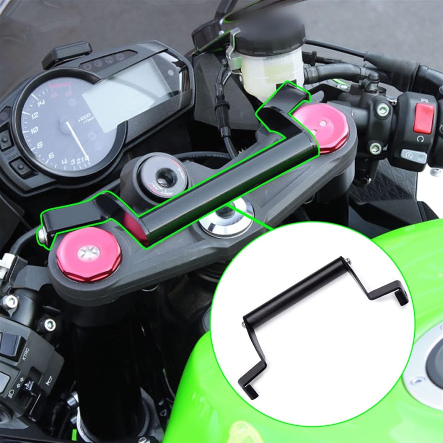 GPS ナビゲーションハンドルバーブラケット延長 に適合するZX6R に適合