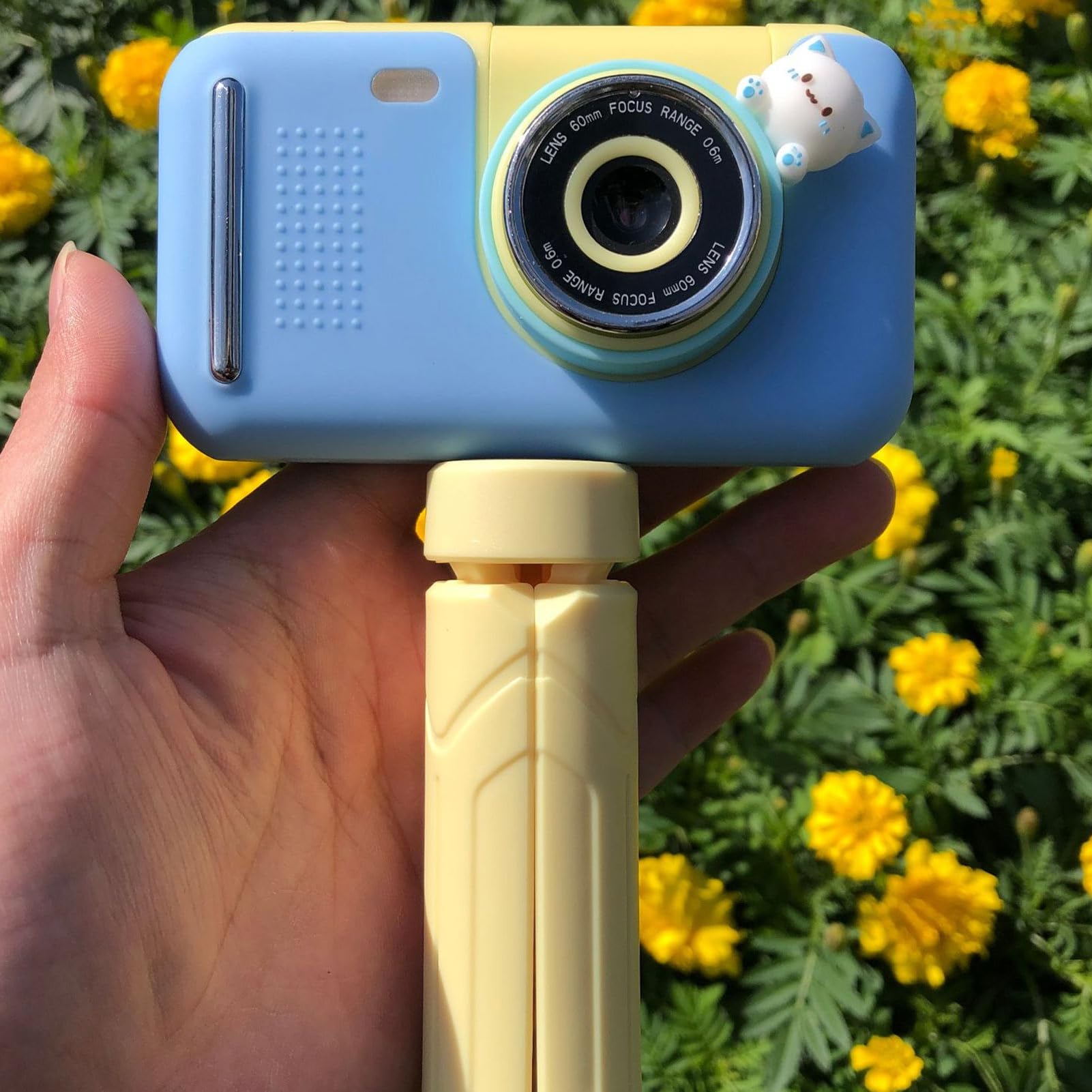 Aparat do Selfie dla Dzieci, Fajna Zabawa Ładowalny Aparat Cyfrowy dla Dzieci 1080P Obiektyw Obracany o 180° dla Dzieci w Wieku 3-10 Lat (32g)