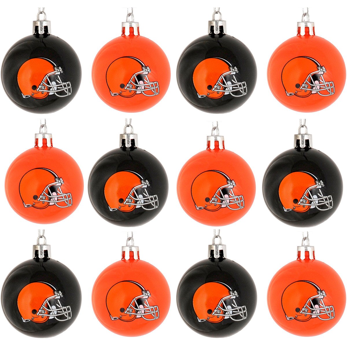 FOCO NFL Team Logo 12-Pack Ball Hanging Tree Holiday Ornament Set