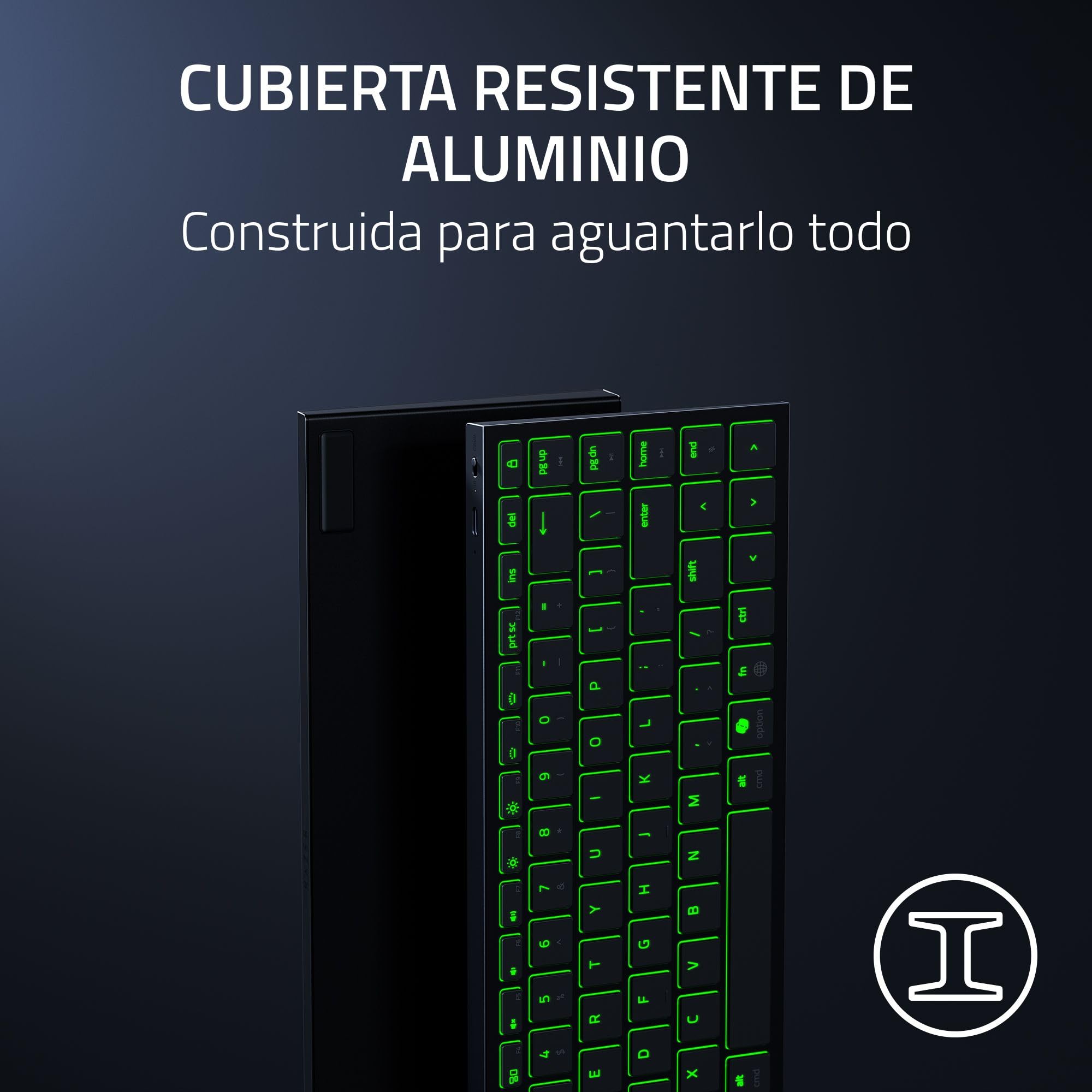 Razer Joro Portable Keyboard - Teclado inalámbrico retroiluminado Compacto - Bluetooth - WiFi - Perfil bajo - USB-C - Compatible Apple Mac OS & iOS - Windows - Teclado QWERTY US | Negro