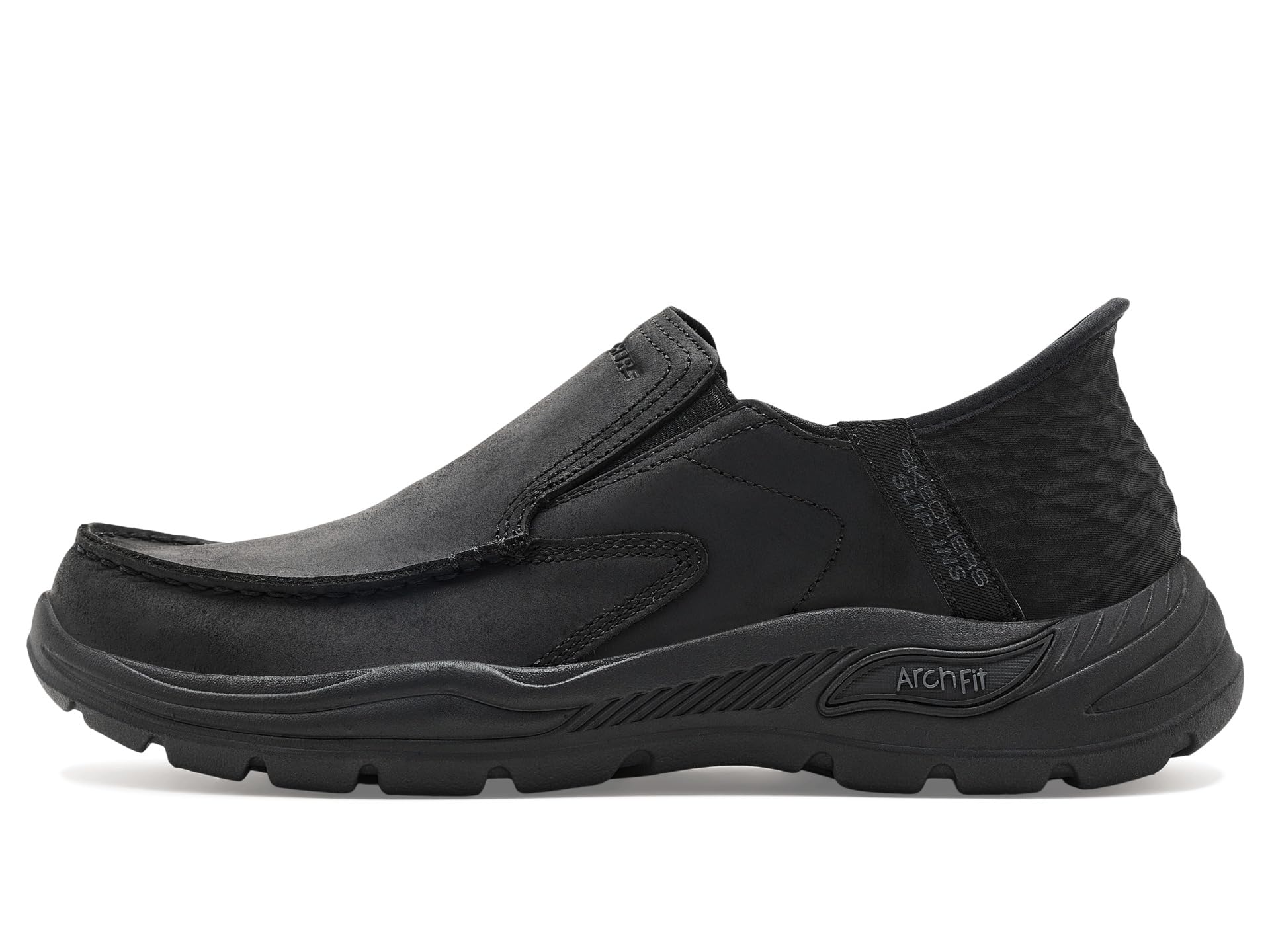 Skechers Herren Arch Fit Motley-Milo Slip On, Schwarz (Schwarz/Schwarz), 47.5 EU – Ansicht 4