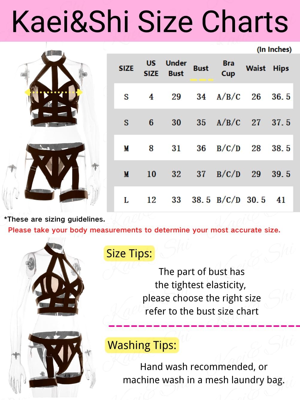 Kaei&Shi Strappy Cutout Lingerie, Halter Backless Garter, Sexy Top Outfits - Image 5