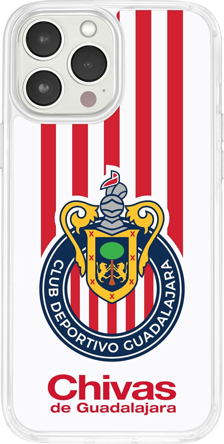 Affinity Bands Chivas De Guadalajara HD Phone Case Compatible with MagSafe Apple iPhone 13 (Drop Stripe)