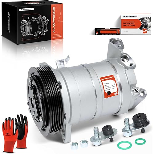 A-Premium Air Conditioner AC Compressor with Clutch Compatible with Nissan Altima 3.5L 2002-2006, Maxima 3.5L 2003-2008