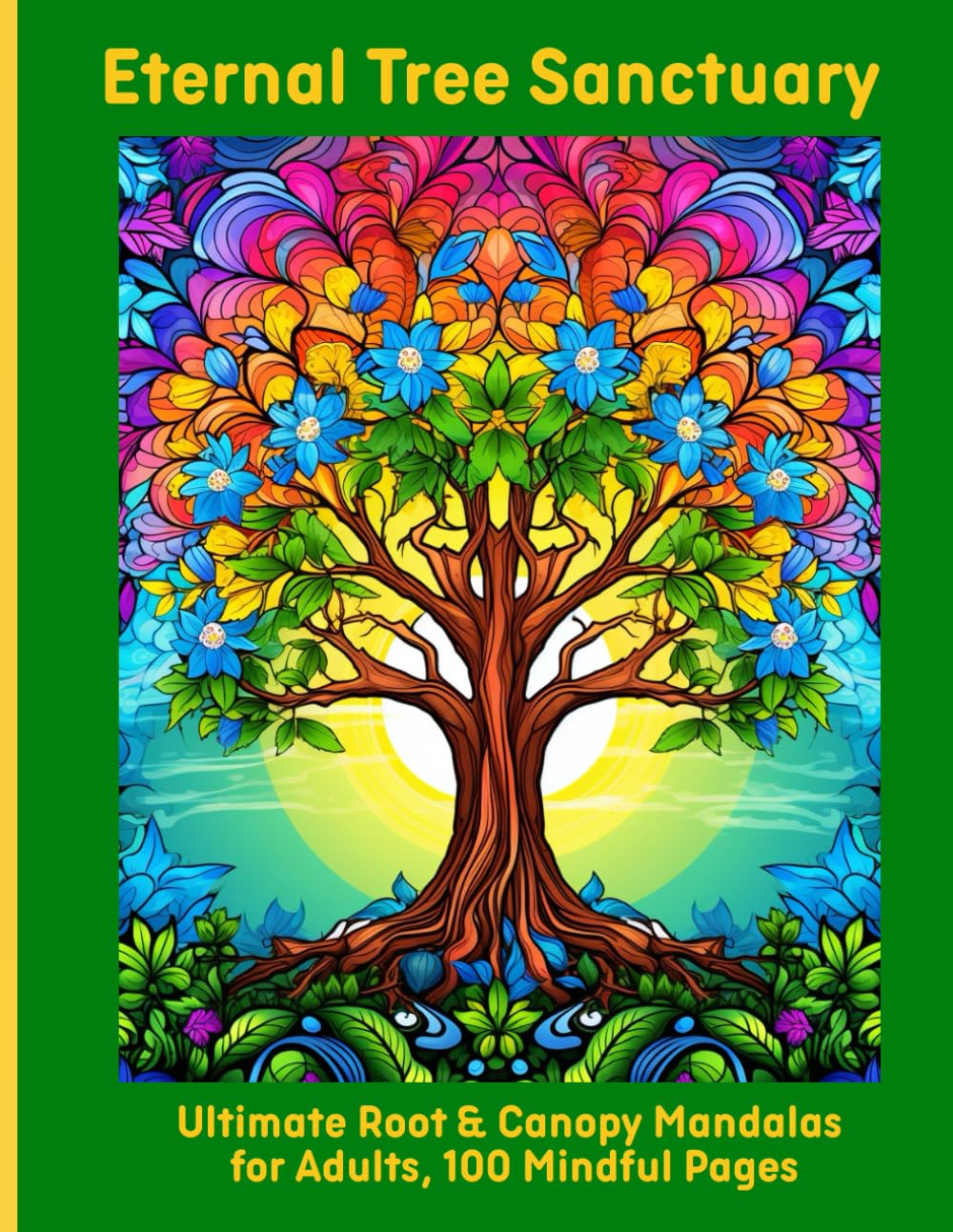 Eternal Tree Sanctuary: Ultimate Root & Canopy Mandalas for Adults, 100 Mindful Pages