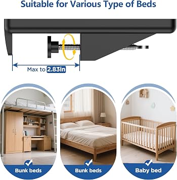 Bedside Shelf for Dorm Room Bunk Bed