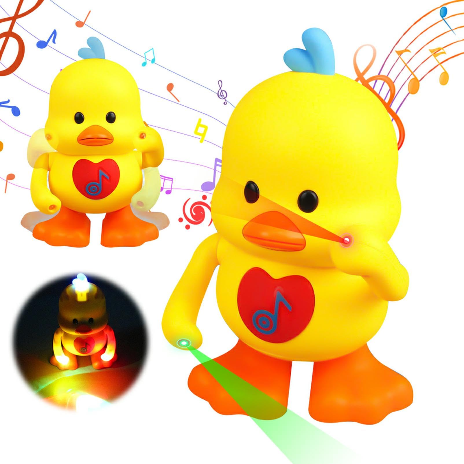 Afenau Dancing Duck Toy for Kids - Baby Musical Toy With LED Light, Singing and Dancing Yellow Duck - Early Educational Gift