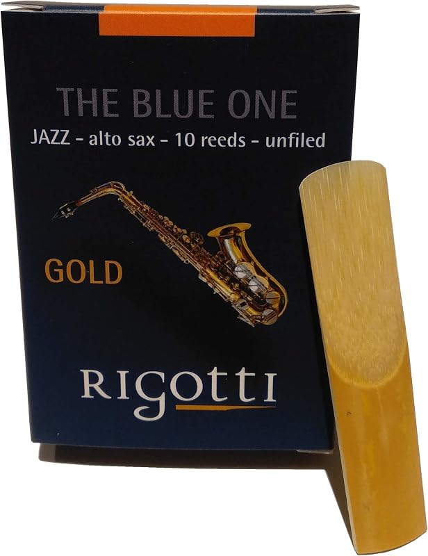Rigotti RG.JSA Gold Jazz Alto Saxophone Reeds - 2 Medium (10-pack)