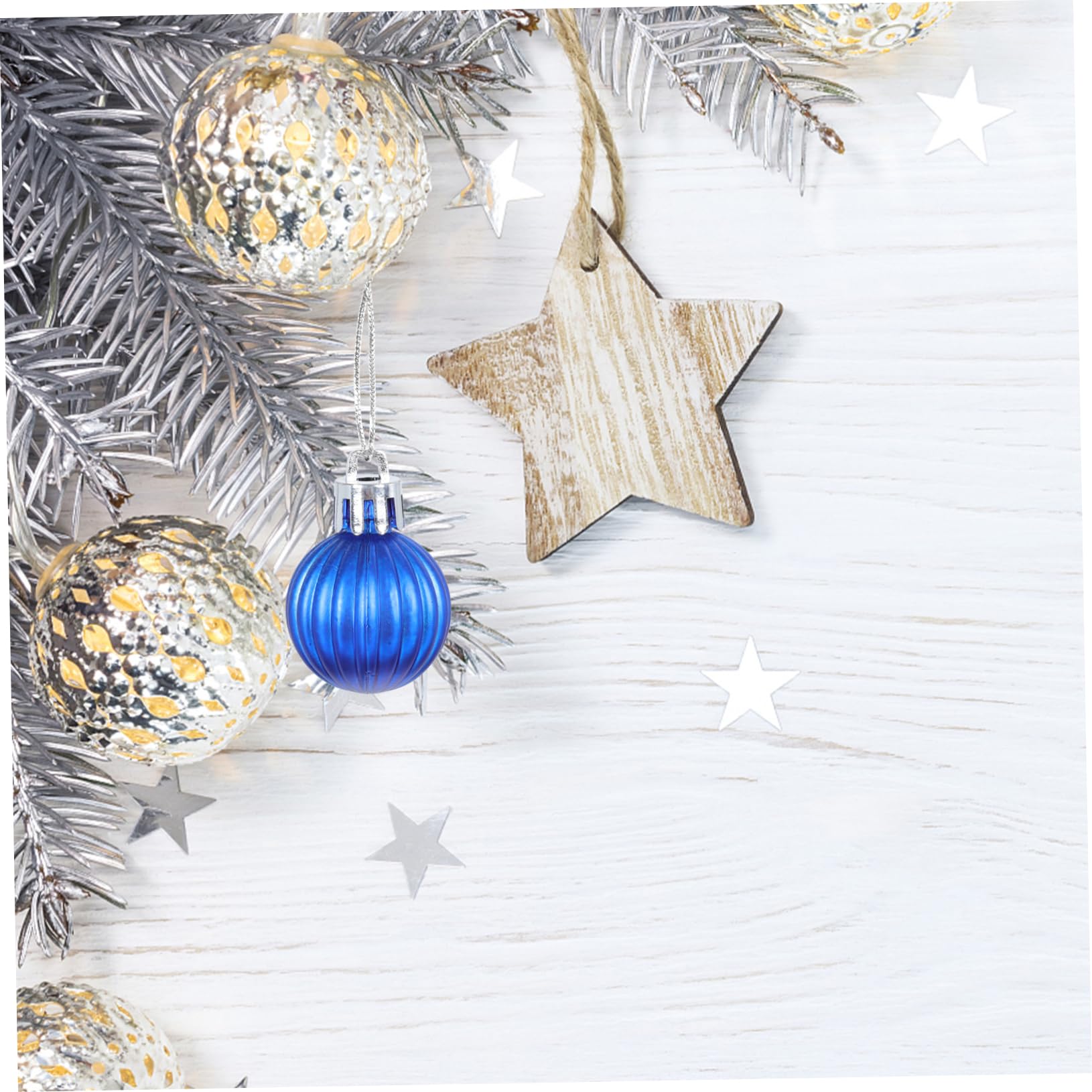 Palline di Natale da 4 cm, Kit Palline di Natale da 34 pezzi