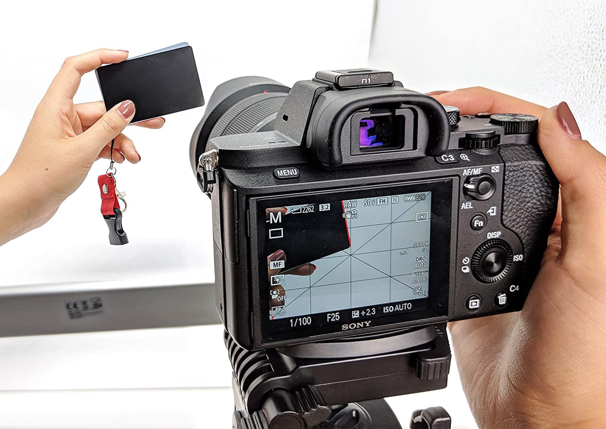 SMARTECH Tabella 18% Di Grigio Neutro - Bilanciamento Del Bianco - Formato Tascabile Per La Misurazione Dell'Esposizione Delle Fotocamere Reflex Digitali