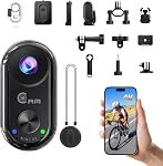 4K Mini Body Camera,Wearable Magnetic Thumb Action Camera | 40M Underwater Camera,6-Axis EIS Portable POV Cam, Helmet Cam for Cycling,Pet,Vlogging(Supports 256GB TF Card)