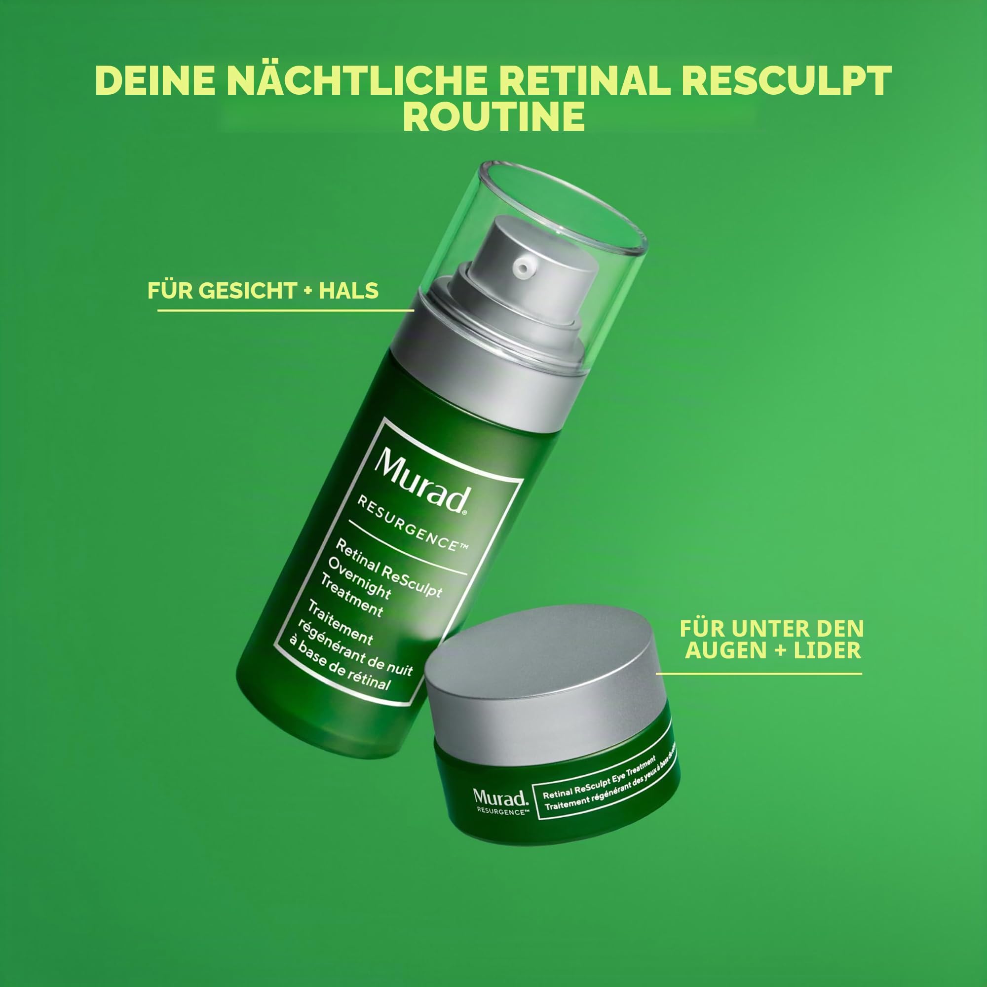 Murad Retinal ReSculpt Eye Lift Treatment - Resurgence Anti-Ageing Augenpflege gegen Linien und Falten - verkapseltes Vitamin A Augenpflege wirkt wie ein Augenlifting im Glas, 30ml