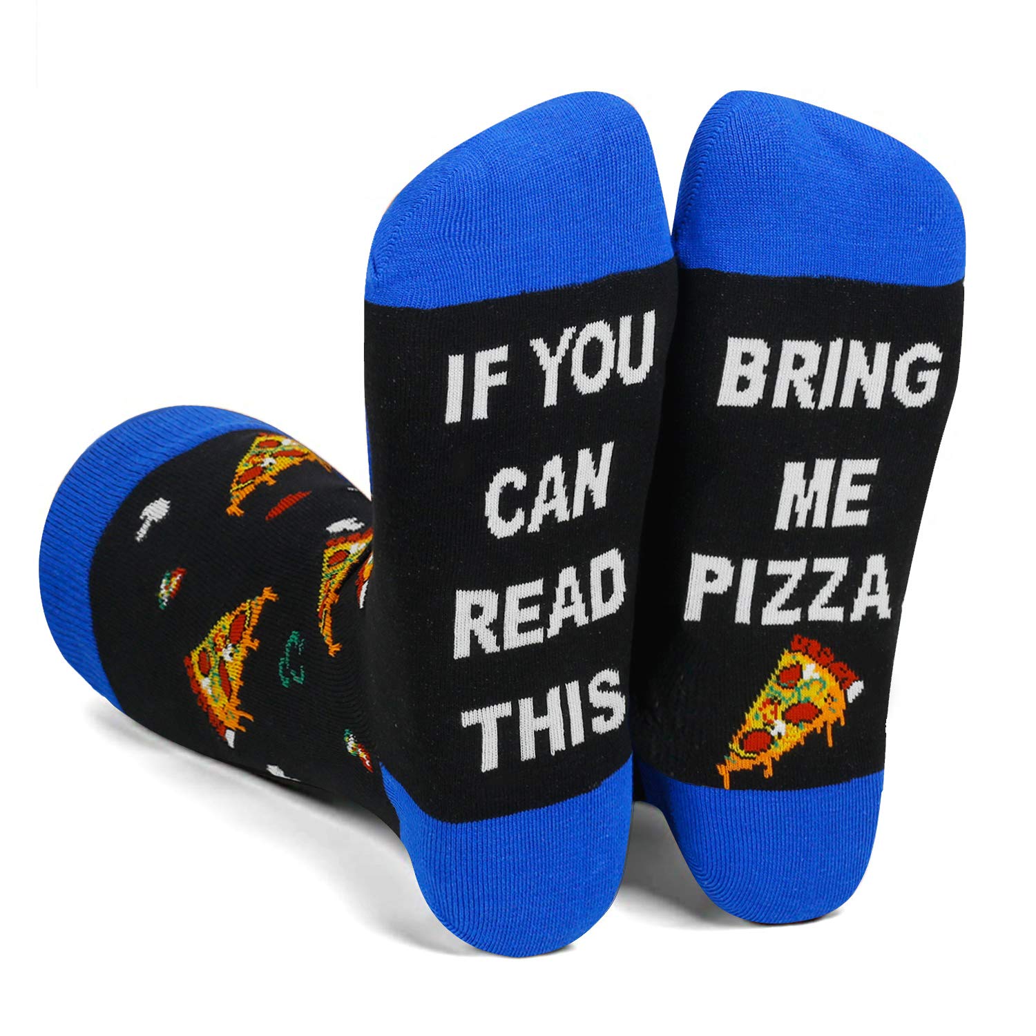 ZmartNovelty Pizza Socks For Men Women, Funny Pizza Gifts For Pizza Lovers, Bring Me Pizza Socks