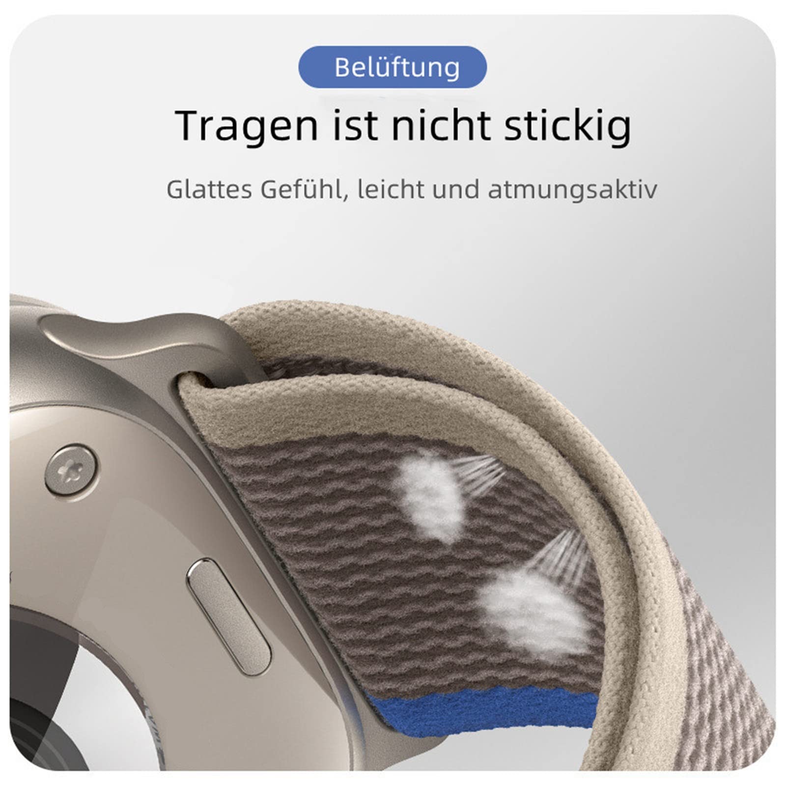Trail Loop Nylon Armband Für Fitbit Versa 4 / Sense 2 – Elastisch, Wasserabweisend & Stufenlos Verstellbar – Viele Farben