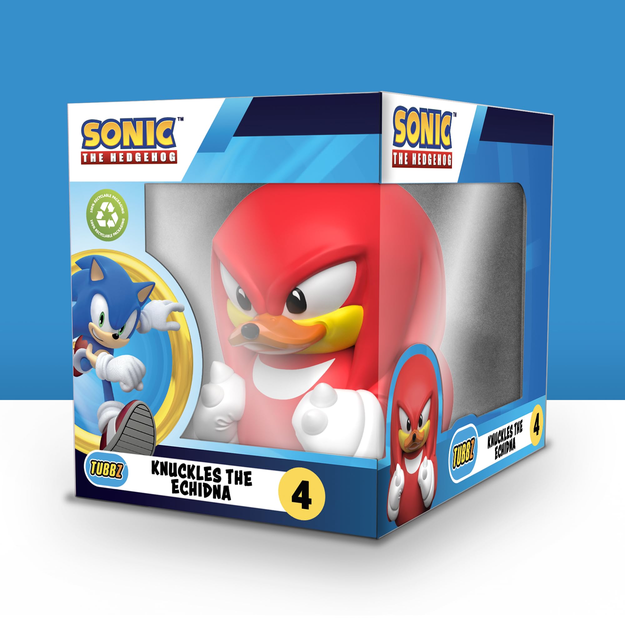 TUBBZ Boxed Edition Knuckles Collectible Vinyl Rubber Duck Figure, Official Sonic the Hedgehog Merchandise, Action TV - Image 2