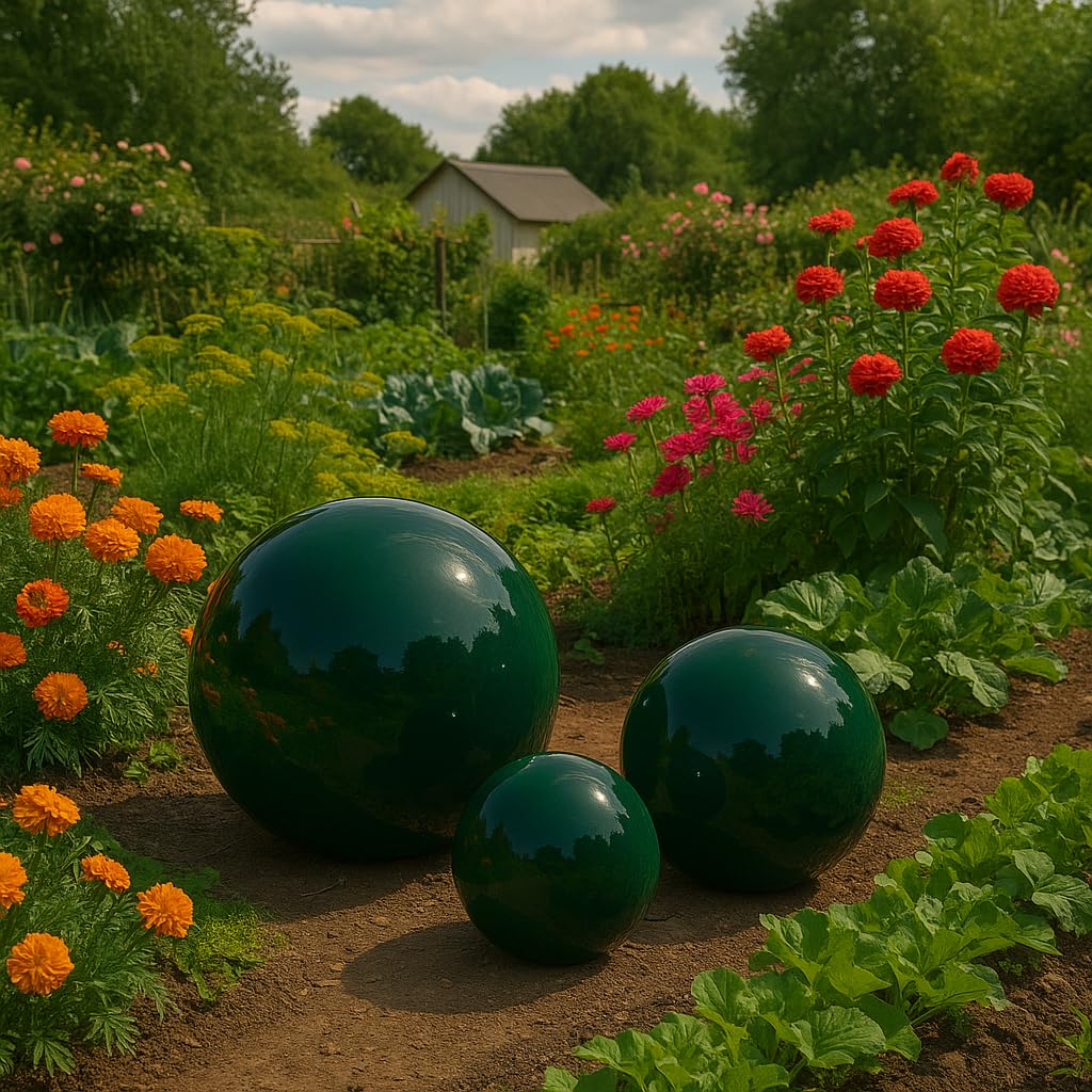 K&K Garden Ceramic céramique, convient pour un usage en extérieur, Couleur: Vert, Diamètre: 40 cm-Résiste au gel