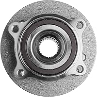 Vista 4 de TUCAREST 513226 x 2 rodamiento de rueda delantera y conjunto de cubo con pernos compatible con Mini Cooper 2002 2003 2004 2005 2006