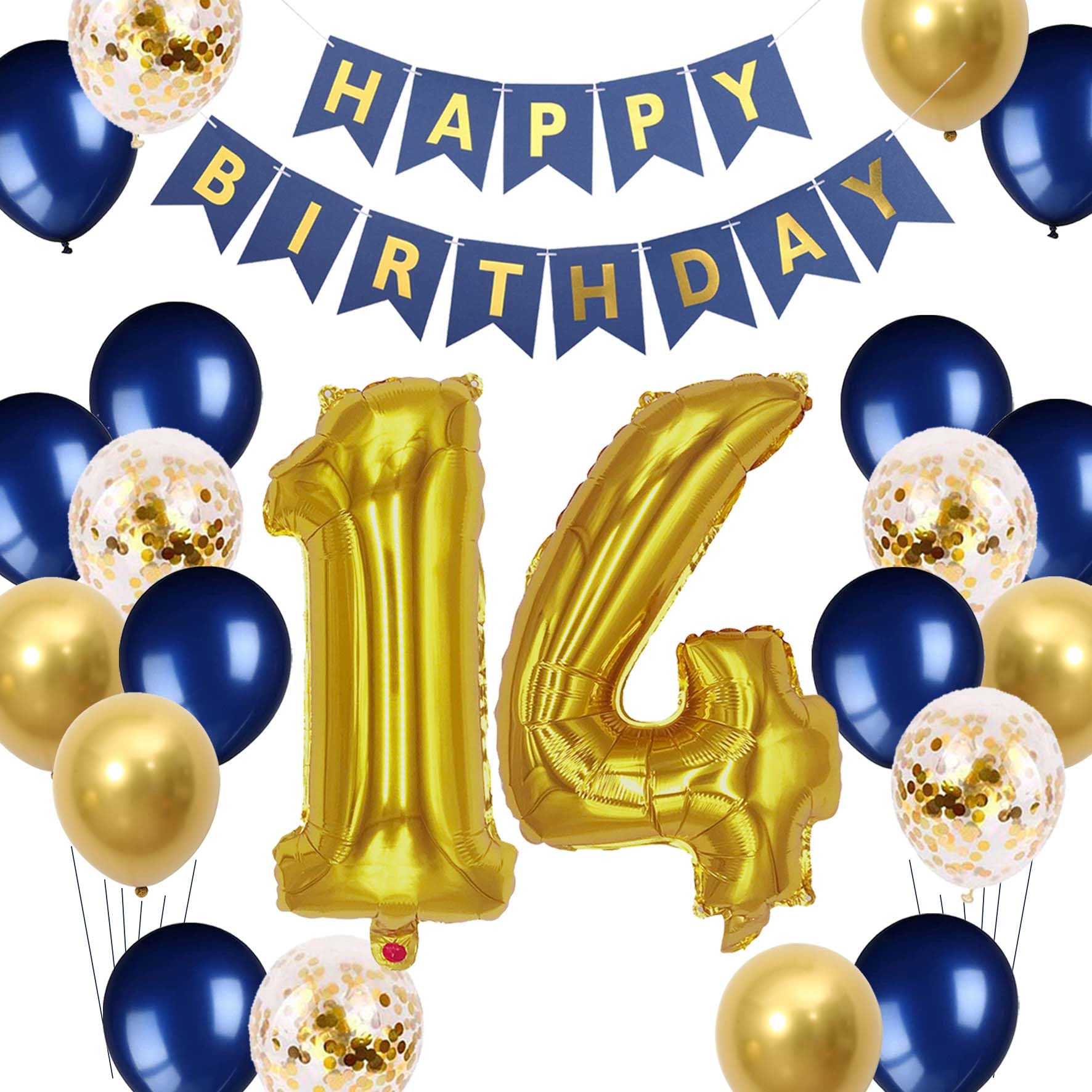 HAMIGAR Happy 14th Birthday Banner Backdrop – 6x4ft Party Decoration For Boys & Girls – Black & Silver Theme - View #4