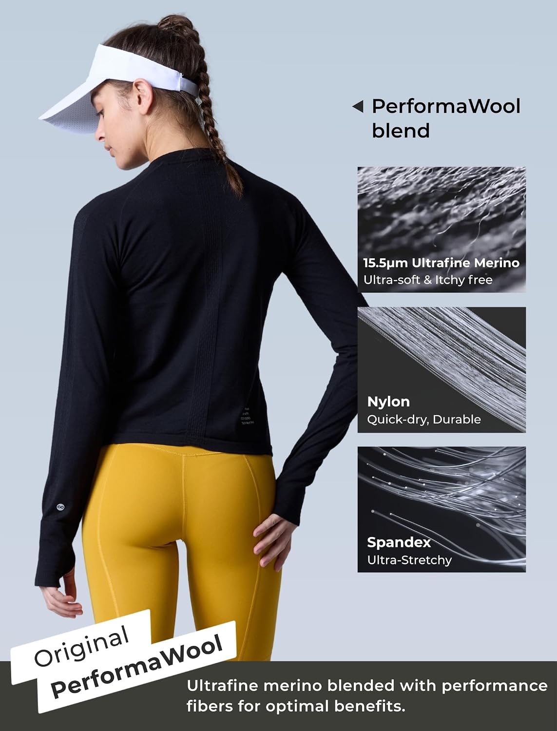 COZYZERO Women’s Merino Wool Long Sleeve Baselayer Shirt – Ultrafine Soft, Thermal & Breathable for Skiing & Snow Sports