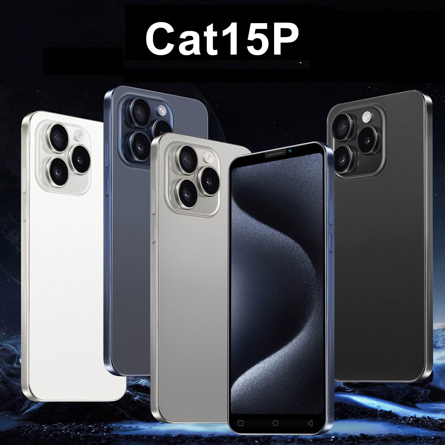 CatCalls Cat15P Smartphone Pas Cher, écran IPS 5 Pouces, mémoire ROM 16 Go/Extensible jusqu'à 128 Go, Android 9.0, Double SIM, Double caméra, Reconnaissance faciale, GPS, déverrouillage 3G (Black)