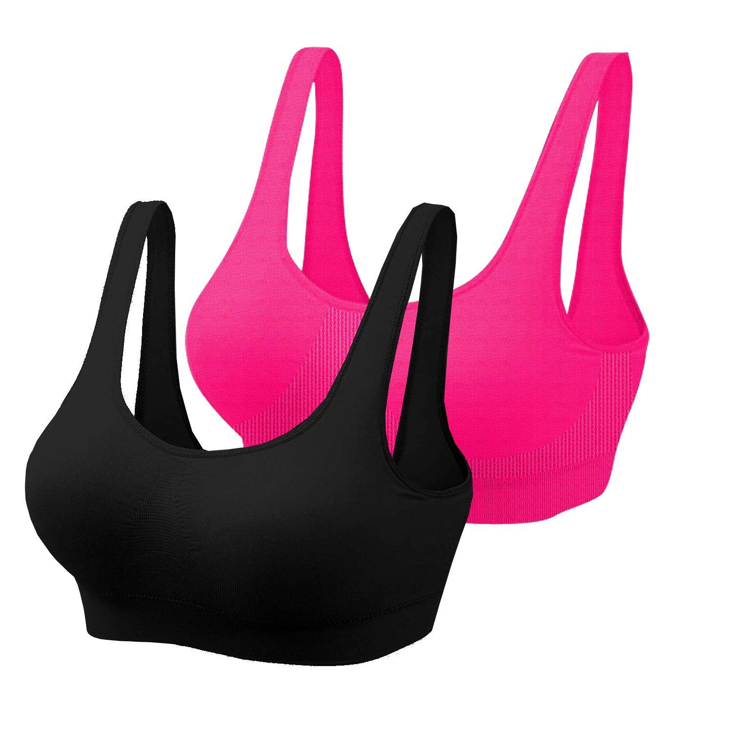 Women Yoga Bra Running Bra Sports Bra Stretchable Non-Padded and Non-Wired Bra for Women/Girls, Freesize-image-13