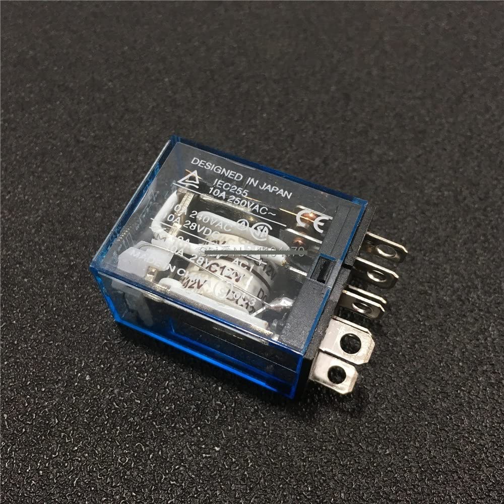 10 sztuk LY2NJ DC 12 V, 24 V, 110 V, 220 V, AC, przekaźnik mocy, mini elektromagnetyczny, 8-pinowy, DPDT 2NO 2NC 10A LY2N-J HH62P JQX-13F LY2(AC 110V)