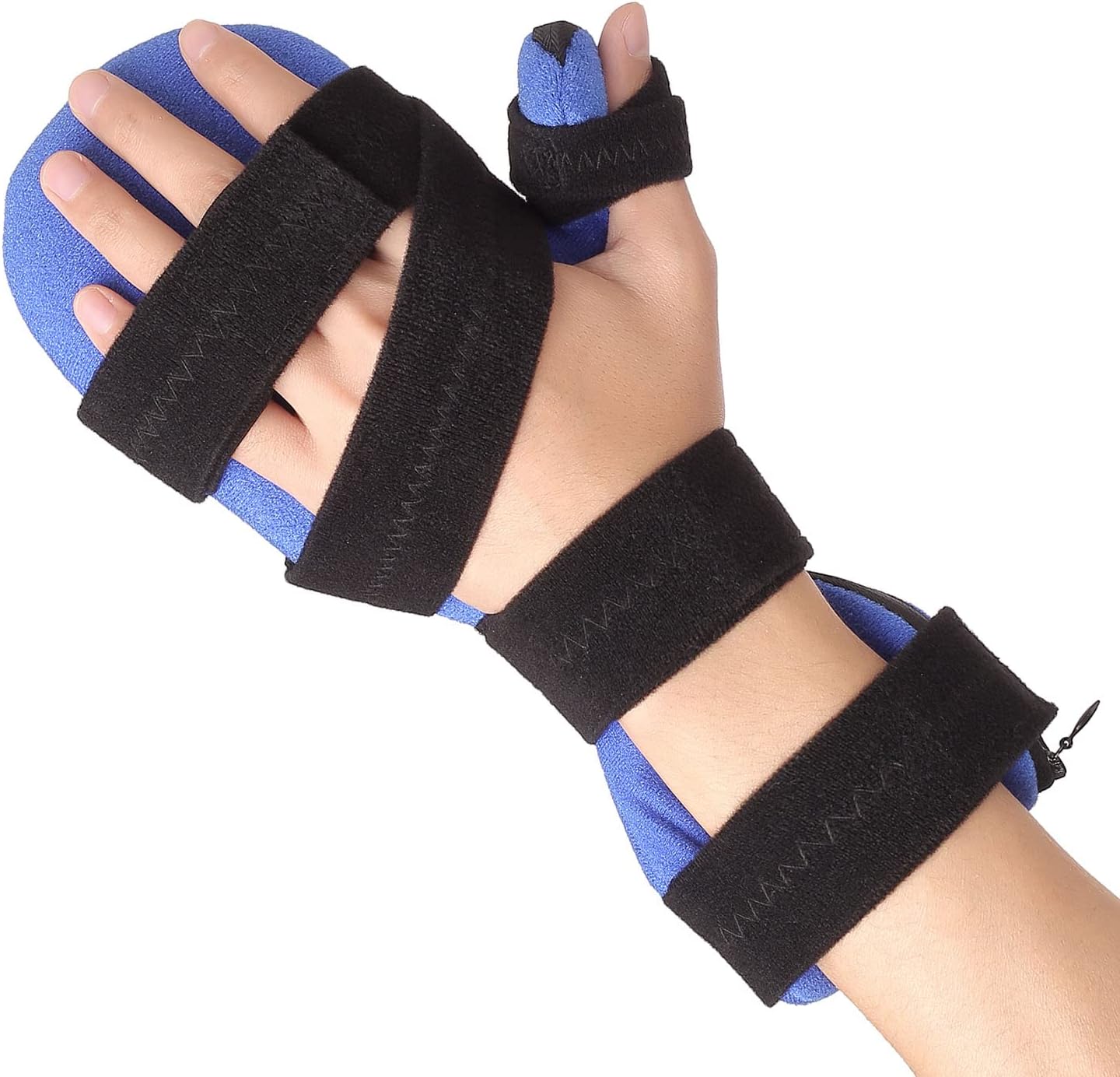 Resting Hand Splint by Scurnhau - Soft Functional Stroke and Surgery Recovery, Wrist and Finger Night Immobilizer for Flexion Contractures, Muscle Atrophy, Arthritis, Tendonitis, Carpal Tunnel Pain