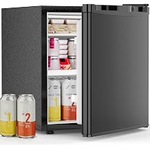 Antarctic Star Mini Fridge with Freezer, Rated 1.6 cu.ft, Small Upright Refrigerator with Removable Shelves, 7 Adjustable Thermostat, Low Noise for Bedroom/Apartment/Office,