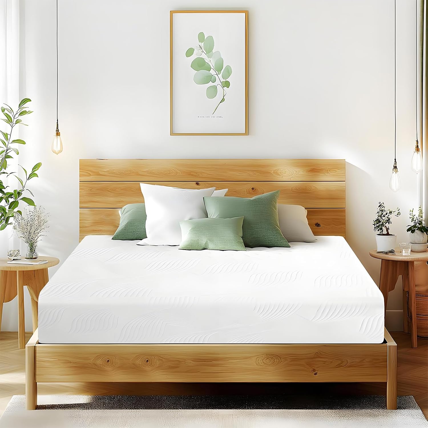 12 Inch King Size Mattress, Cooling Gel Memory Foam Medium Firm Mattress, Breathable Pressure Relief, CertiPUR-US Certified Foam, Mattress-in-a-Box, No Fiberglass (12 Inch, King)