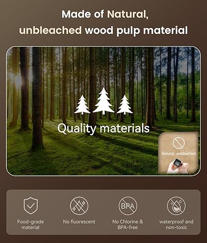 Miniatura 2 de Hojas de papel pergamino, hojas de pergamino para hornear sin blanquear, papel pergamino precortado de 12 x 16 pulgadas, papel pergamino