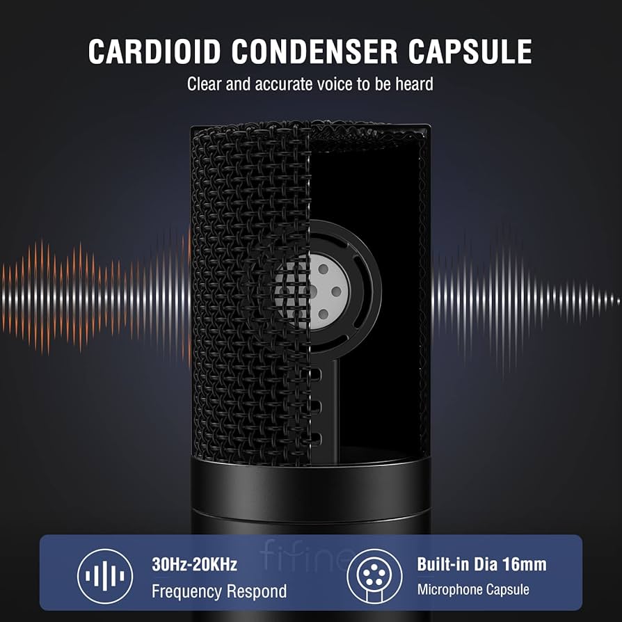 Amazon.com: FIFINE XLR Microphone, Condenser Podcast Mic for
