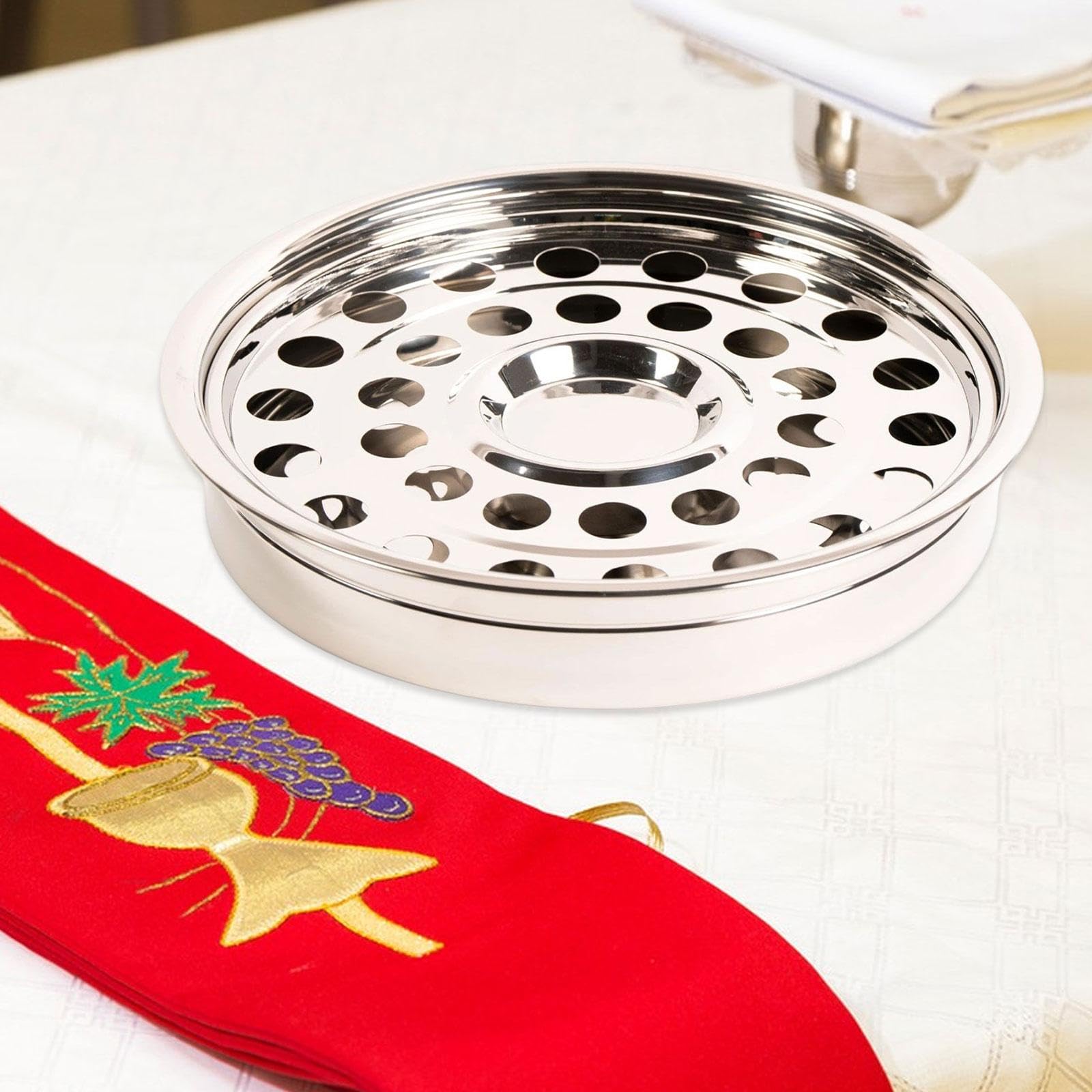 Bandeja de Comunión, Portavasos Apilable para, Bandeja de Servicio con Múltiples Compartimentos, Centro de Mesa para Fiestas Festivas, Style a, Individual