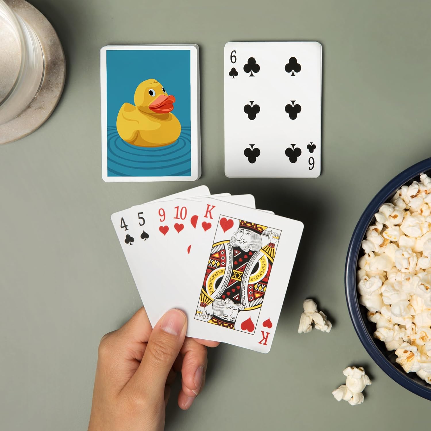 Rubber Duck, Letterpress, 52 Playing Cards for Adults, Poker Size Card Deck
