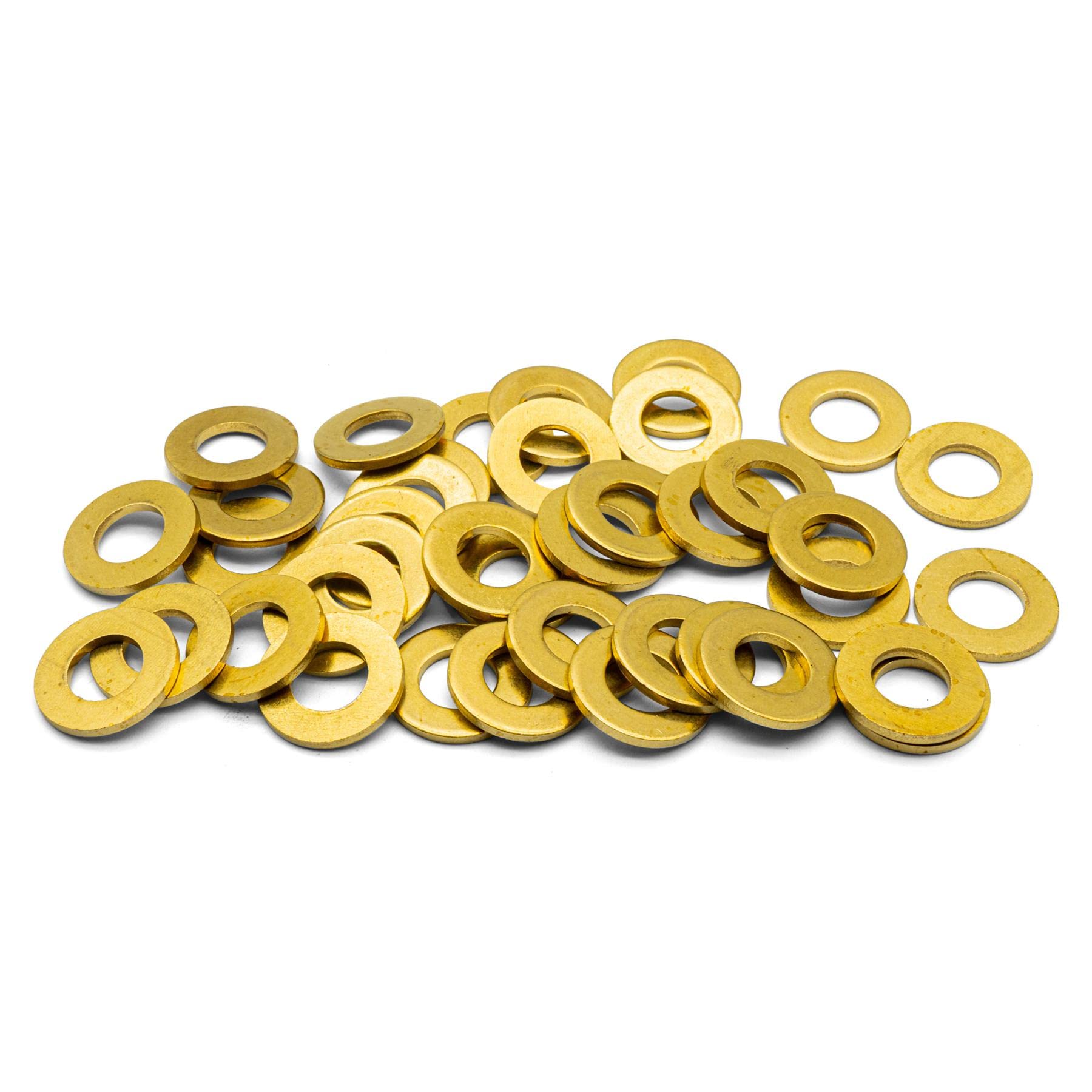 Hippo Hardware M3 (3mm) Solid Brass Form A Flat Washers to Fit Metrics Bolts & Screws (Pack of 10)