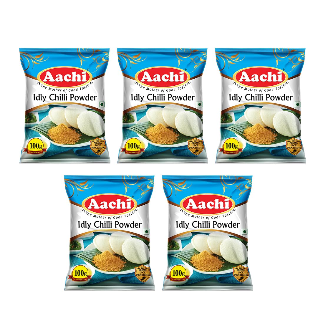 Aachi Idly Chilli Powder 100g pack of 5