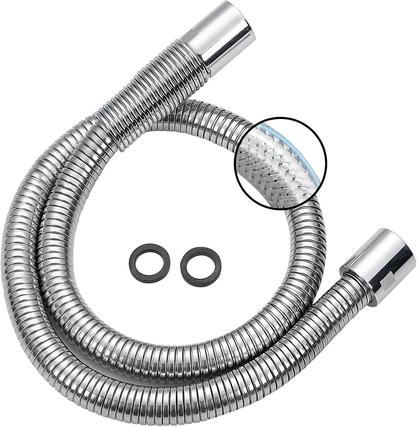 AGAHPAY 44" Flexible Hose Commercial Sprayer Hose for Commercial Kitchen Sink Faucet, Commercial