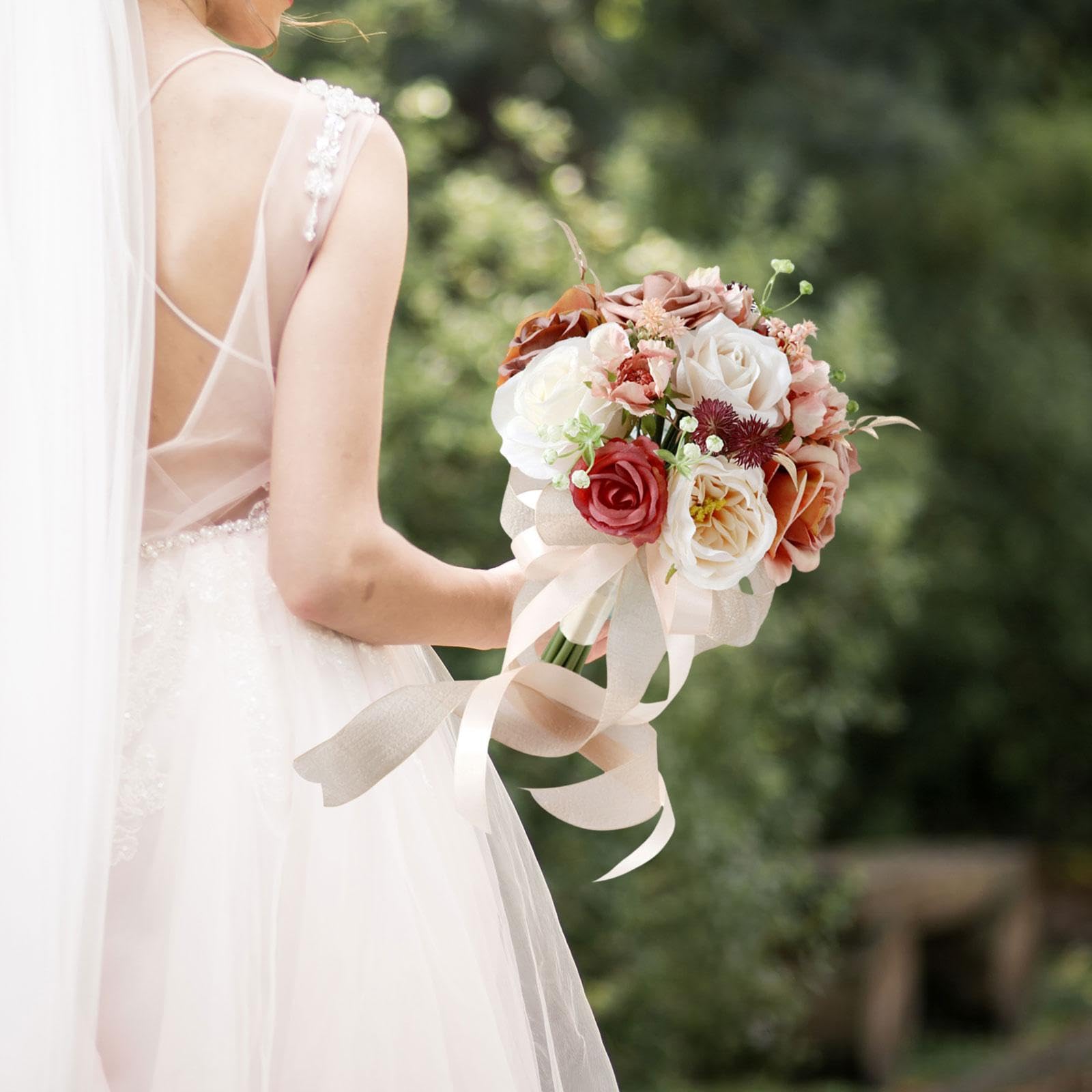 Bouquet Da Sposa, Decorazione per La Casa, Artificiale Finto per La Sposa, Le Damigelle, La Cerimonia di, Il Ringraziament, Style D